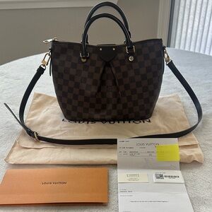 Louis Vuitton Damier Ebene Top Handle Satchel - Brown & Black